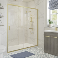 Classix 1000mm Sliding Door - Brushed Brass