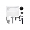 Complete Bathroom Suites DIGSP114 Full Bathroom Suite & Bath with Black Finishes