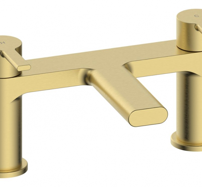 Bathroom Suites DIGSP116 Laurus Full Suite & Bath with Brushed Brass Finishes
