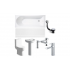 Complete Bathroom Suites DIGSP112 Full Bathroom Suite & Bath with Chrome Finishes