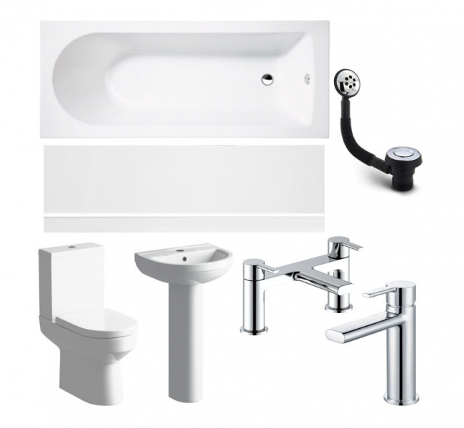Laurus Full Suite & Bath w/Chrome Finishes