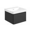 Furniture Pack DIFTP5678 Cosmos 500mm Basin Unit & Rimless Close Coupled WC Pack - Matt Black
