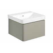 Cosmos 500mm Basin Unit & Rimless Close Coupled WC Pack - Matt Latte