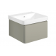Cosmos 500mm Basin Unit & Rimless Close Coupled WC Pack - Matt Latte