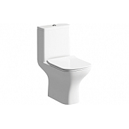 Cosmos 500mm Basin Unit & Rimless Close Coupled WC Pack - Matt White