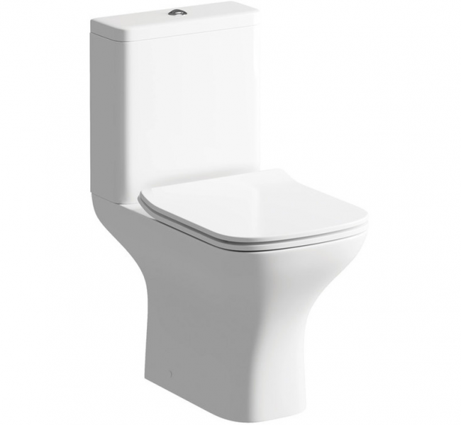 Cosmos 500mm Basin Unit & Rimless Close Coupled WC Pack - Matt Latte
