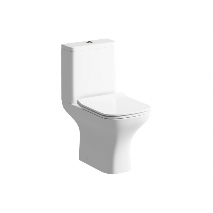 Cosmos 500mm Basin Unit & Rimless Close Coupled WC Pack - Matt Latte