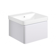Cosmos 500mm Basin Unit & Rimless Close Coupled WC Pack - Matt White