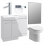 Venosa 1000mm Furniture & BTW WC Pack - Grey Gloss (LH)