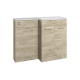 Venosa 1000mm Furniture & BTW WC Pack - Oak (RH)