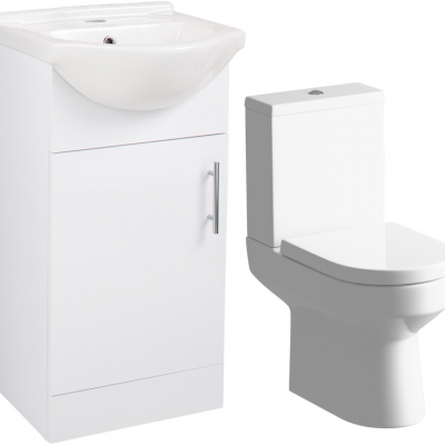 Vista 450mm Vanity & C/C Toilet Pack