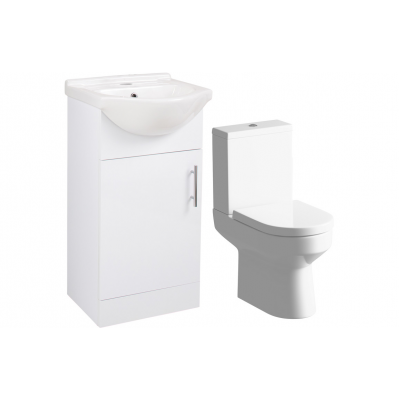 Vista 450mm Vanity & C/C Toilet Pack