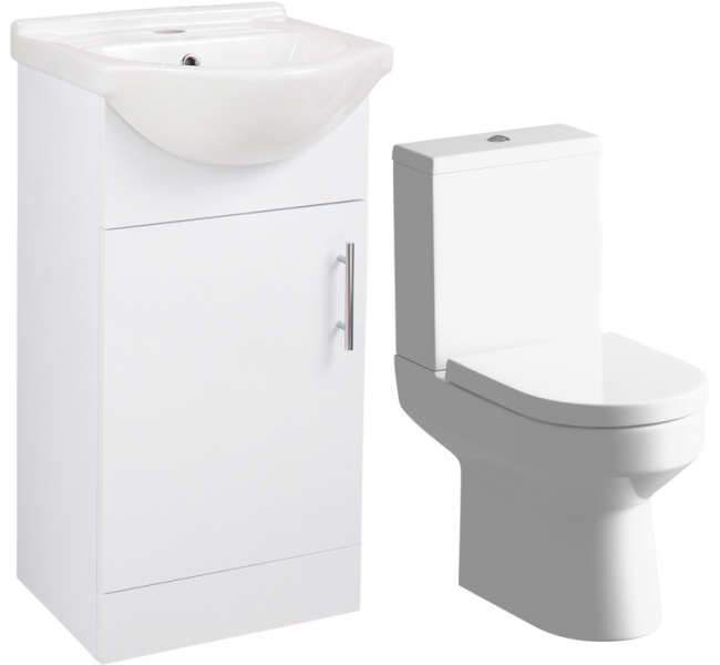 Vista 450mm Vanity & C/C Toilet Pack