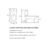 Vista 550mm Vanity & C/C Toilet Pack