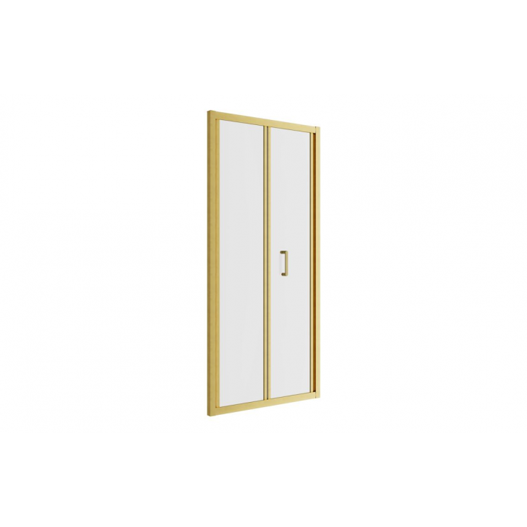 Classix 760mm x 6mm Glass Bi-fold Door - Brushed Brass