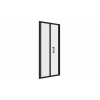 Classix 760mm x 6mm Glass Bi-fold Door - Matt Black