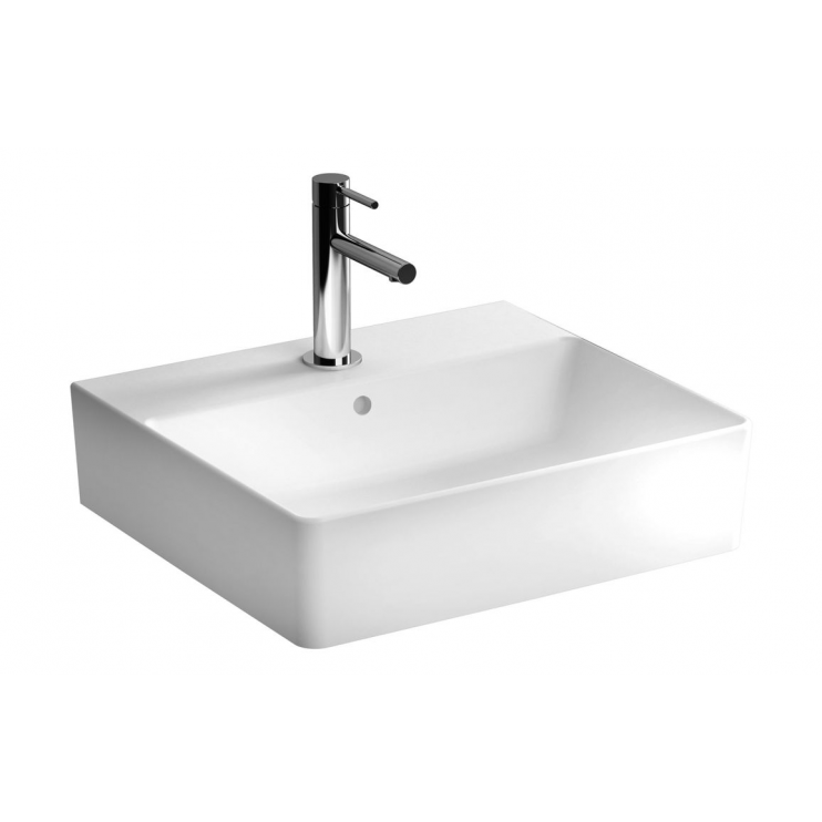 VitrA Nuo 500x440mm 1TH Countertop Basin w/Overflow - White