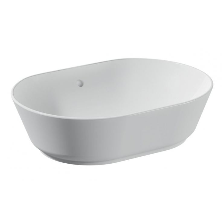 VitrA Geo 545x400mm 0TH Basin w/Overflow - White