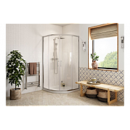 Full Shower Room Suite w/900mm 2 Door Easy-Fit Quadrant & Tray