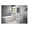 Complete Bathroom Suites DIGSP120 Vista Full Suite with Rimless BTW WC & Single End Bath