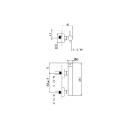 Exposed Mixers Chrome DICM0530 Vema Maira Wall Mounted Single Outlet Shower Mixer