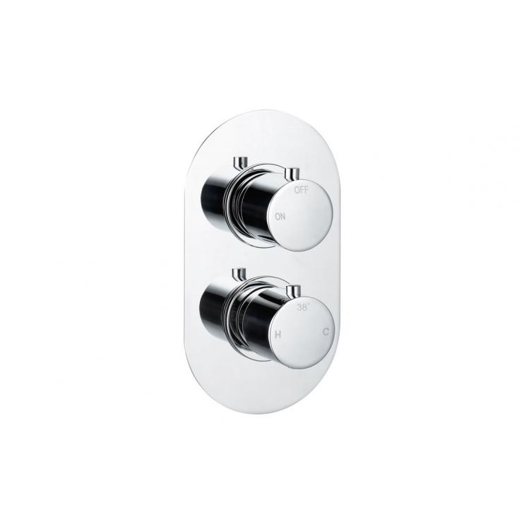 Aurora Round Shower Valve & Kit Pack 2 - Chrome