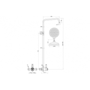 Berwick Concentric Single Outlet Shower Valve & Overhead Kit Pack 2 - Chrome