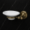 Origins Living Albany Soap Dish - Aged Brass/White ALB-112001-AB Bathroom Wall Fitting