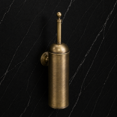 Origins Living Albany Toilet Brush - Aged Brass ALB-118020-AB Bathroom Wall Fitting