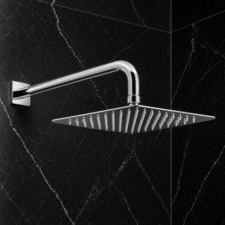 Abode Uno 200x200mm Shower Head - Chrome