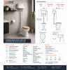 High Level Cistern  Flush Pipe Kit  Pan & Seat DIPTP0198 Sherbourne High Level WC & Satin White Wood Effect Seat