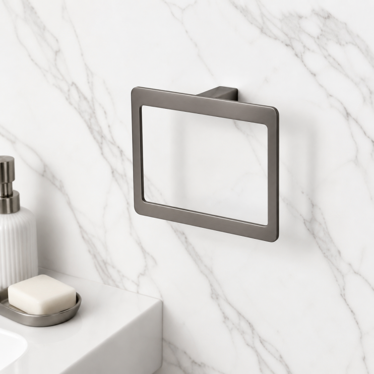 Origins Living Pirenei Towel Ring - Gunmetal PI70-81