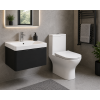 Furniture Packs DIFTP5678 Cosmos 500mm Basin Unit & Rimless Close Coupled WC Pack - Matt Black
