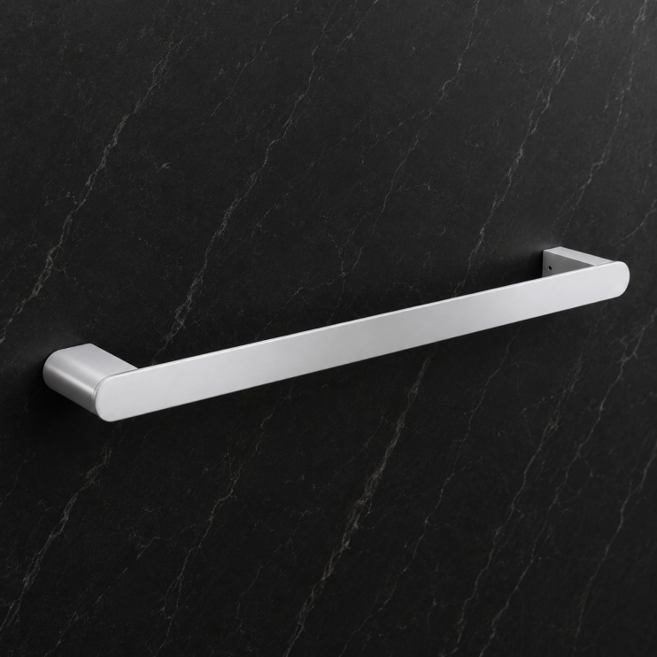 Abode Uno 60 cm Single Towel Rail - Chrome