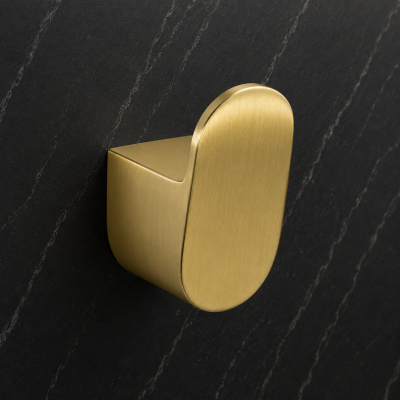 Abode Uno Robe Hook - Brushed Brass