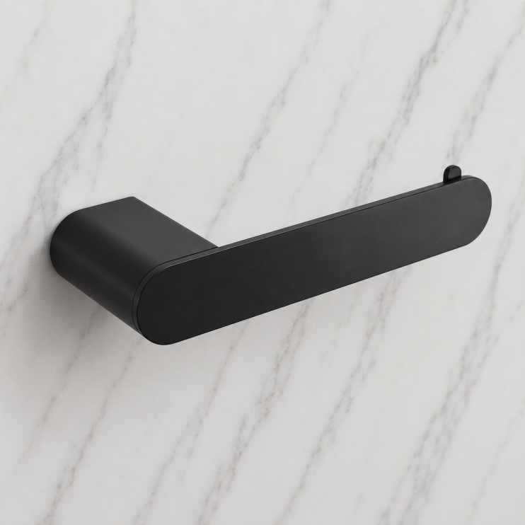 Abode Uno Toilet Roll Holder - Matt Black