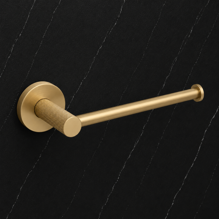 Asta Toilet Roll Holder - Brushed Brass