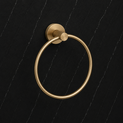 Asta Towel Ring - Brushed Brass