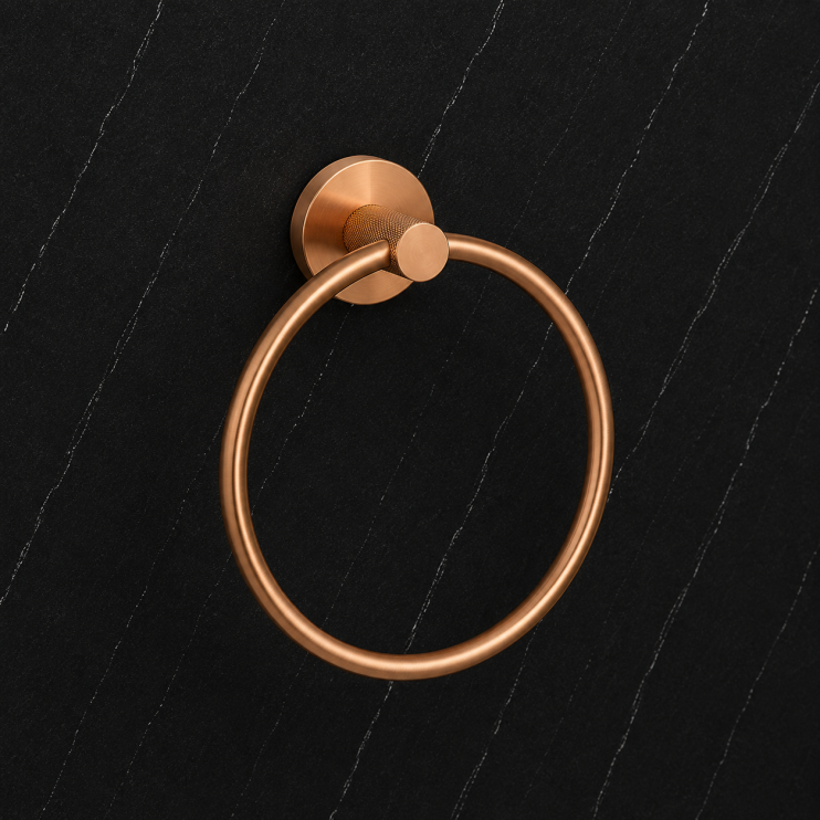 Asta Towel Ring - Brushed Bronze