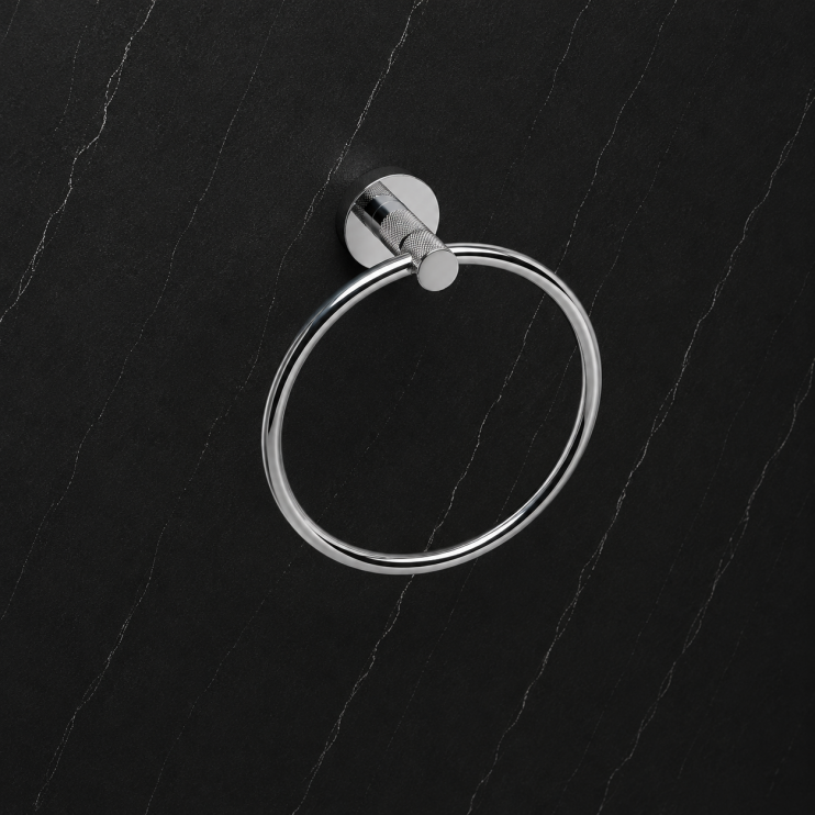 Asta Towel Ring - Chrome