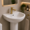 Berio Cloakroom Basin Mixer & Waste - Brushed Brass Bathroom Taps