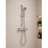 Exposed Mixers Chrome DICM0574 Terra Cool-Touch Thermostatic Bar Mixer Shower - Chrome