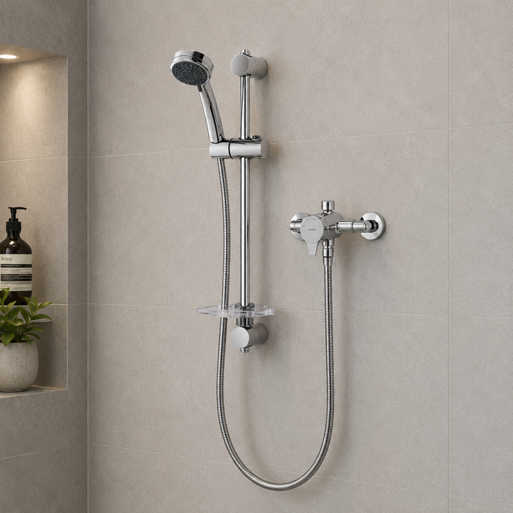Triton Dene Sequential Thermostatic Mixer Shower - Chrome