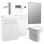 Venosa 1000mm Furniture & BTW WC Pack - White Gloss (LH)