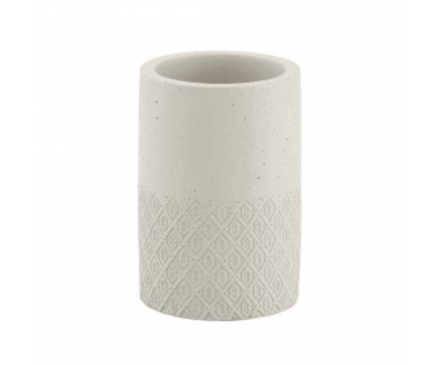 Origins Living Afrodie bathroom freestanding Tumbler - Warm Grey