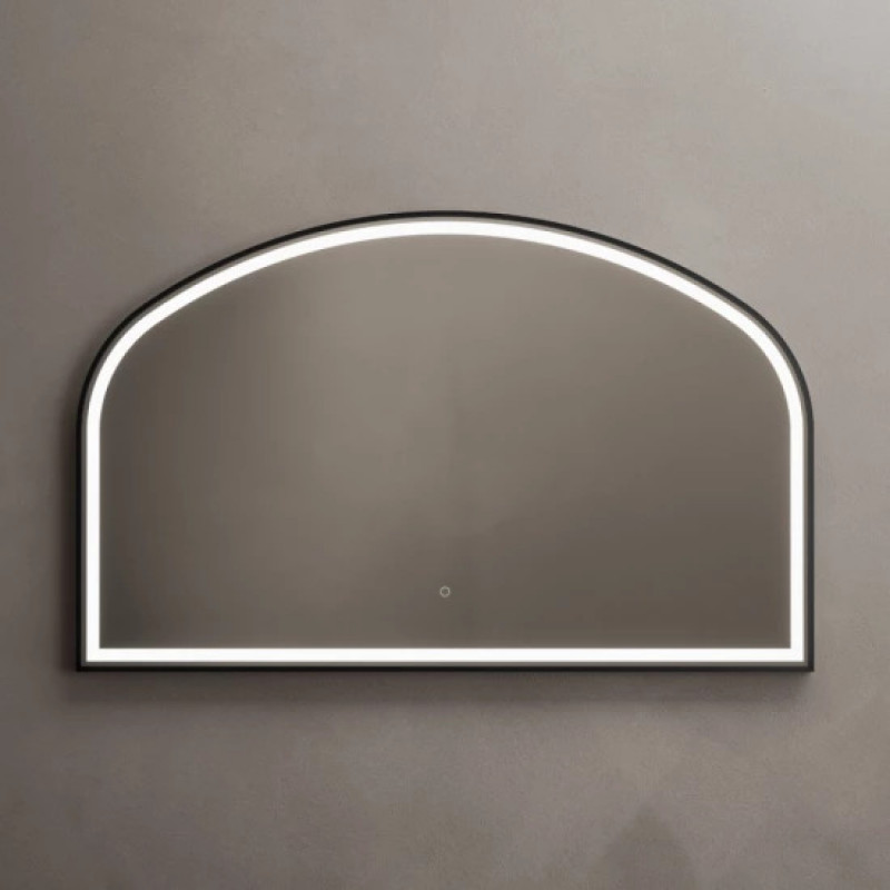 Origins Living Lomax Light Over mantle Arch 120 Black - 120x75cm