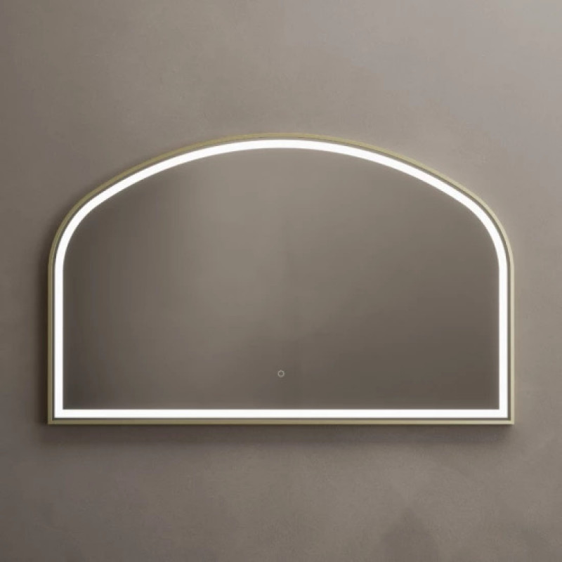 Origins Living Lomax Light Overmantle Arch 120 Brushed Brass - 120x75cm
