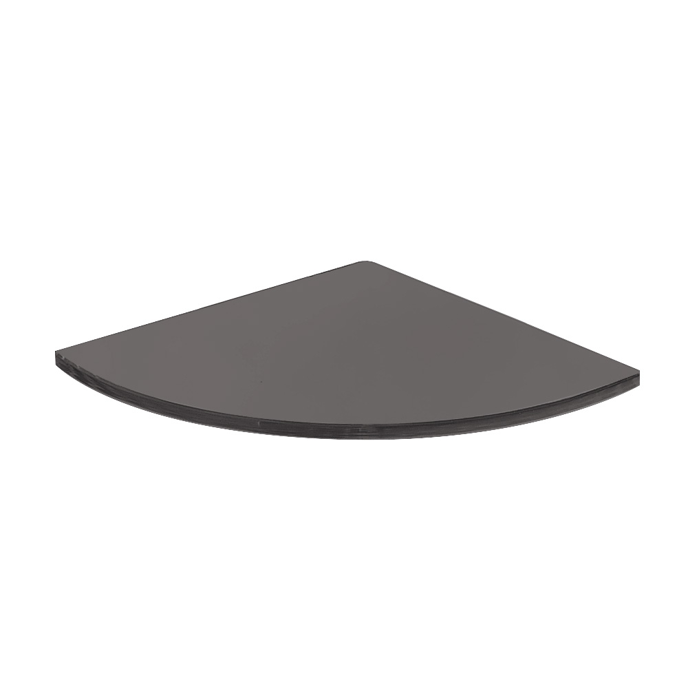 Origins Living Pier Corner Glass Shelf - Black B008714