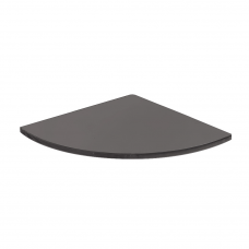 Origins Living Pier Corner Glass Shelf - Black B008714 Origins Living Pier Corner Glass Shelf - Black B008714