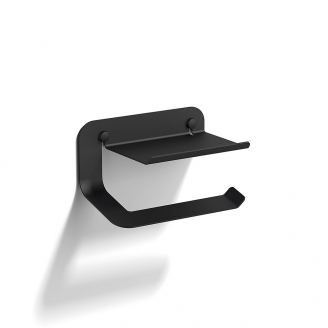 Origins Living Quick Toilet Roll Holder with Shelf - Black 185252 from Ebzone